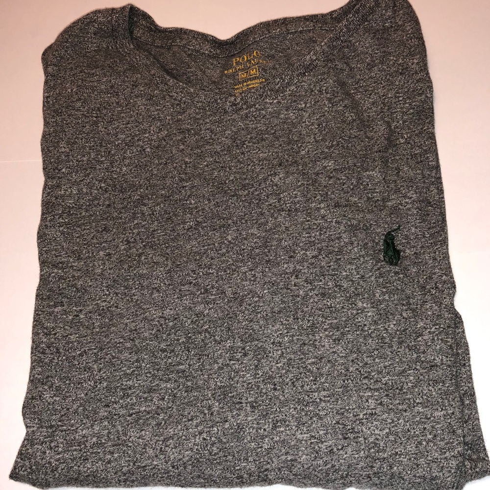 Gray Polo by Ralph Lauren Long Sleeve